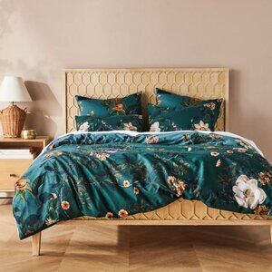 Henrik Organic Cotton Sateen Duvet Cover - Anthropologie